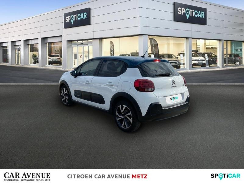 Occasion CITROEN C3 1.2 PureTech 110ch S&S Shine Pack  EAT6 2021 Blanc Banquise (O) - Bleu Emeraude 12890 € à Metz
