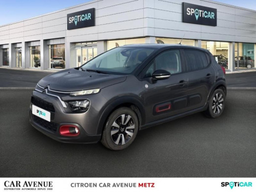Occasion CITROEN C3 1.2 PureTech 83ch S&S C-Series 2020 Gris Platinium (M) - Noir Onyx 10 190 € à Metz