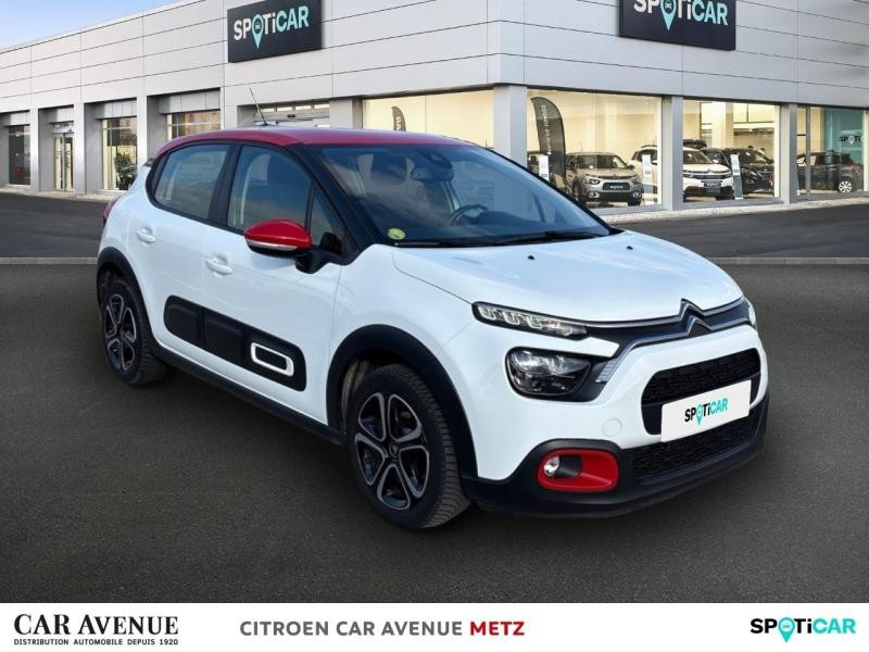 Occasion CITROEN C3 1.5 BlueHDi 100ch S&S Shine Business E6.d 2022 Blanc Banquise (O) - Rouge Aden 12290 € à Metz