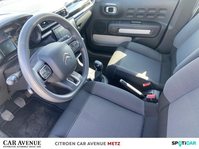 Occasion CITROEN C3 1.2 PureTech 83ch S&S Feel Pack 2021 Blanc Banquise (O) - Noir Onyx 9940 € à Metz