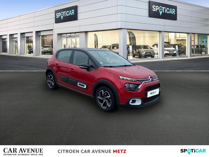 Occasion CITROEN C3 1.2 PureTech 110ch S&S Shine 2020 Rouge Elixir (S) - Noir Onyx 10290 € à Metz