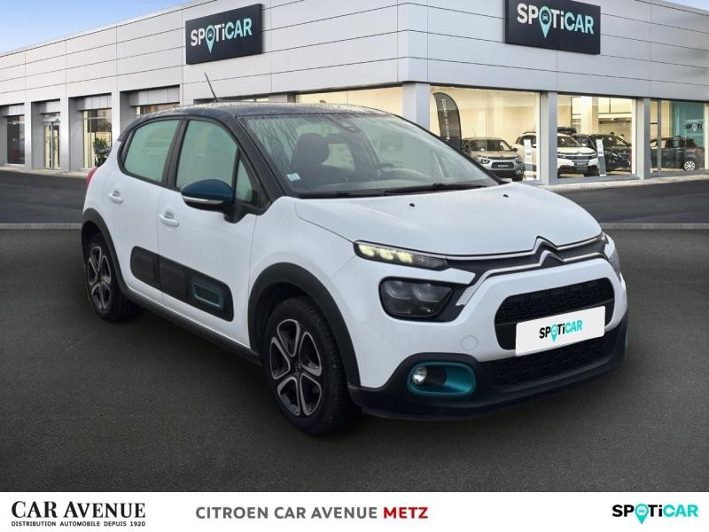 Occasion CITROEN C3 1.2 PureTech 83ch S&S Feel Pack 2020 Blanc Banquise (O) - Bleu Emeraude 9890 € à Metz