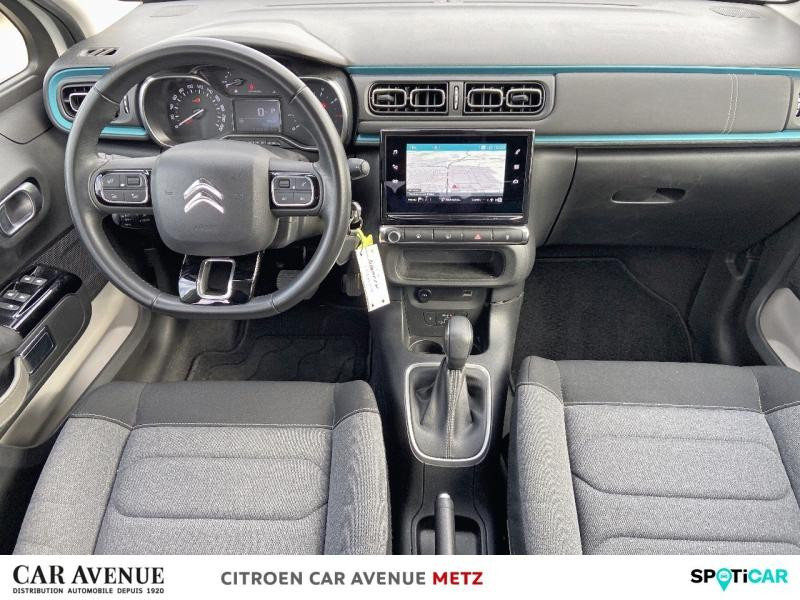 Used CITROEN C3 1.2 PureTech 110ch S&S Shine Pack  EAT6 2021 Blanc Banquise (O) - Bleu Emeraude € 12890 in Metz