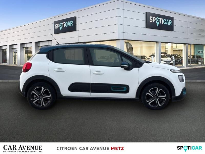 Used CITROEN C3 1.2 PureTech 83ch S&S Feel Pack 2020 Blanc Banquise (O) - Bleu Emeraude € 9890 in Metz