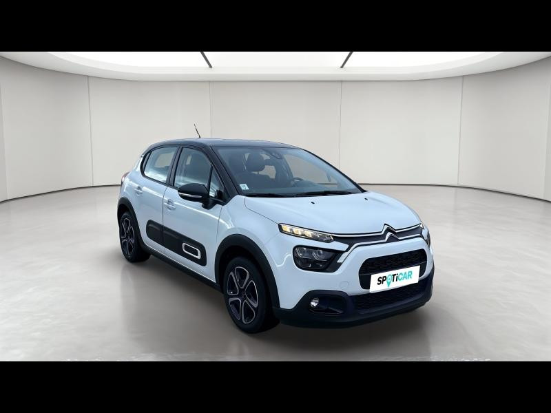 Used CITROEN C3 1.2 PureTech 83ch S&S Feel Pack 2021 Blanc Banquise (O) - Noir Onyx € 10990 in Metz