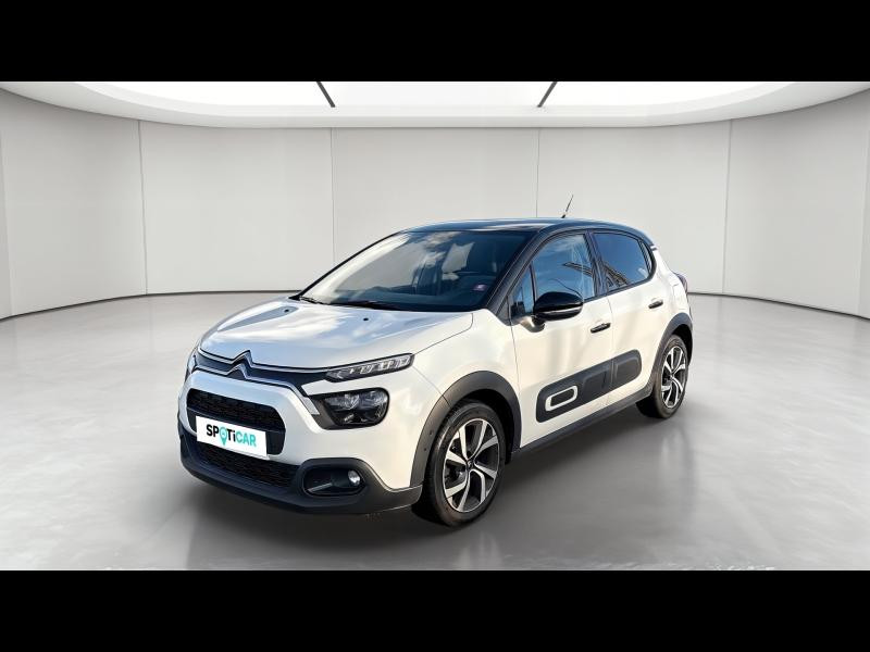 Occasion CITROEN C3 1.2 PureTech 110ch S&S Shine Pack  EAT6 2021 Blanc Banquise (O) - Noir Onyx 13390 € à Metz
