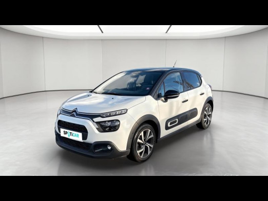 Occasion CITROEN C3 1.2 PureTech 110ch S&S Shine Pack  EAT6 2021 Blanc Banquise (O) - Noir Onyx 13 390 € à Metz