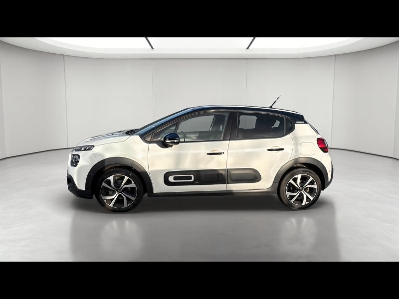 Occasion CITROEN C3 1.2 PureTech 110ch S&S Shine Pack  EAT6 2021 Blanc Banquise (O) - Noir Onyx 13390 € à Metz