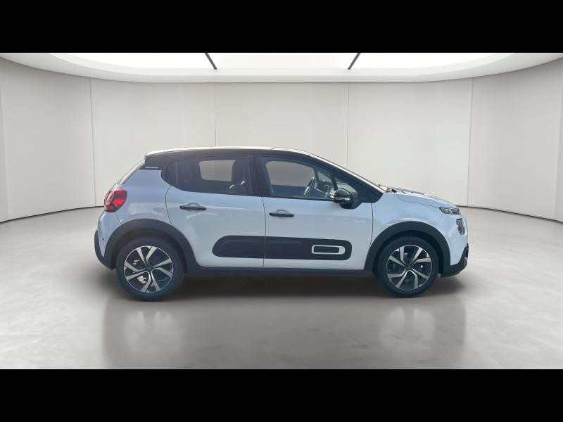Occasion CITROEN C3 1.2 PureTech 110ch S&S Shine Pack  EAT6 2021 Blanc Banquise (O) - Noir Onyx 13390 € à Metz