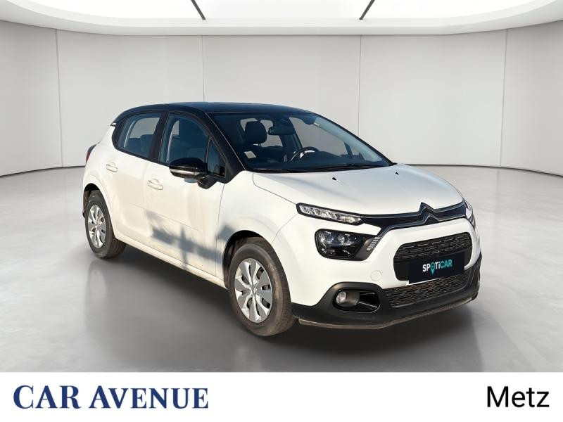 Occasion CITROEN C3 1.2 PureTech 83ch S&S Feel Business 2021 Blanc Banquise (O) - Noir Onyx 10190 € à Metz