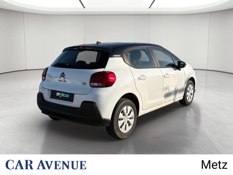 Occasion CITROEN C3 1.2 PureTech 83ch S&S Feel Business 2021 Blanc Banquise (O) - Noir Onyx 10190 € à Metz