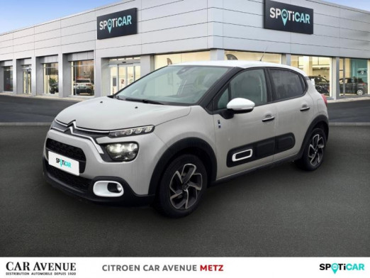 Occasion CITROEN C3 1.2 PureTech 110ch S&S Saint James 121g 2021 Sable (N) - Blanc Opale 9 990 € à Metz