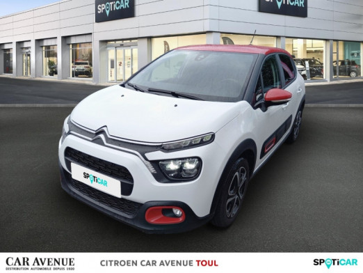Used CITROEN C3 1.2 PureTech 83ch S&S Feel Pack 2021 Blanc Banquise (O) - Rouge Aden € 13,900 in Toul