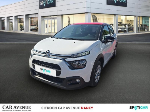 Occasion CITROEN C3 1.5 BlueHDi 100ch S&S Feel Pack E6.d 2023 Blanc Banquise (O) - Rouge Aden 12 990 € à Toul