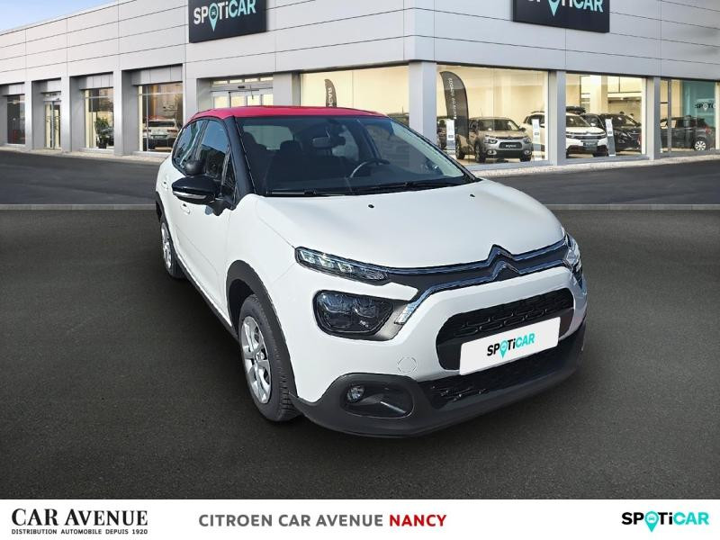 Occasion CITROEN C3 1.5 BlueHDi 100ch S&S Feel Pack E6.d 2023 Blanc Banquise (O) - Rouge Aden 12990 € à Toul