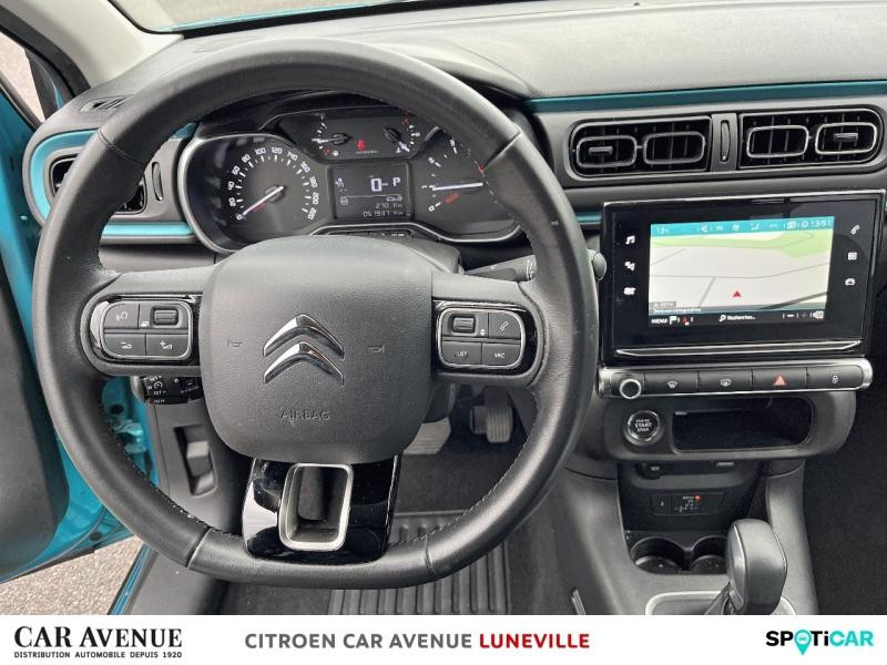 Occasion CITROEN C3 1.2 PureTech 110ch S&S Shine Pack  EAT6 2021 Spring Blue (M) - Noir Onyx 13490 € à Toul