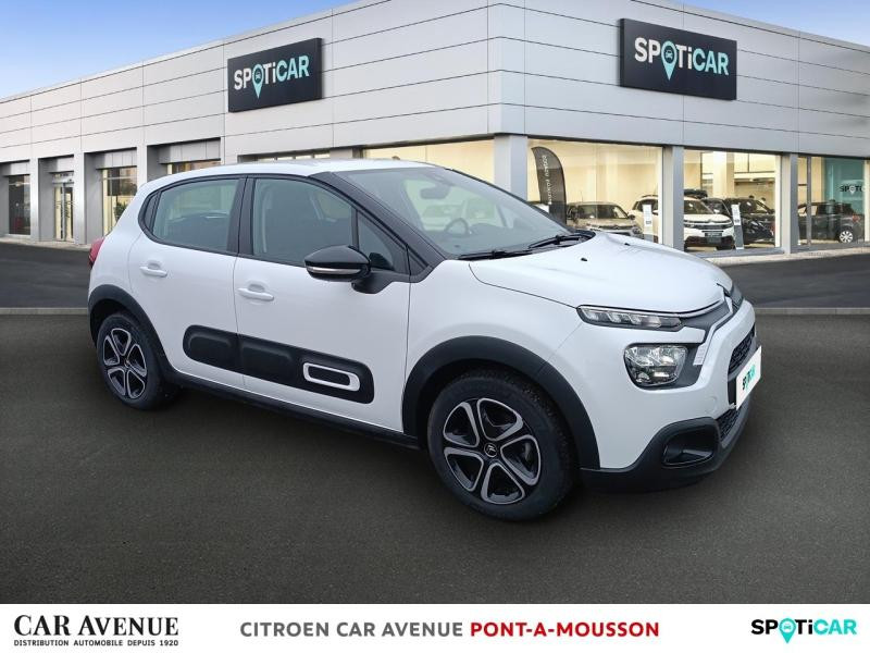 Occasion CITROEN C3 1.2 PureTech 110ch S&S PLUS 2023 Blanc banquise 13990 € à Pont-à-Mousson