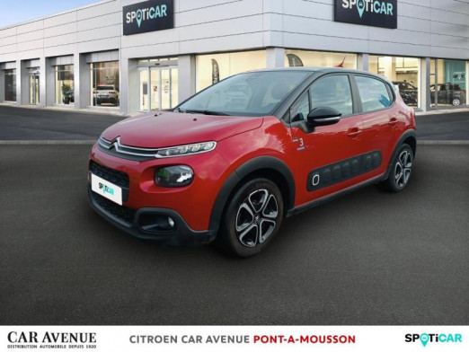 Used CITROEN C3 PureTech 82ch Graphic S&S E6.d 2019 Rouge Rubi - Noir Onyx € 8,990 in Pont-à-Mousson