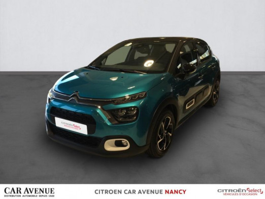 Occasion CITROEN C3 1.2 PureTech 83ch S&S Shine 2020 Spring Blue (M) - Noir Onyx 17 790 € à Nancy