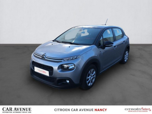 Occasion CITROEN C3 BlueHDi 100ch Graphic S&S E6.d-TEMP BVM5 2019 Gris Platinium - Noir Onyx 14 490 € à Nancy