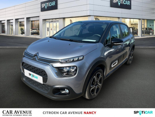 Occasion CITROEN C3 1.2 PureTech 83ch S&S Feel Pack 2022 Gris Acier (M) - Noir Onyx 13 500 € à Nancy