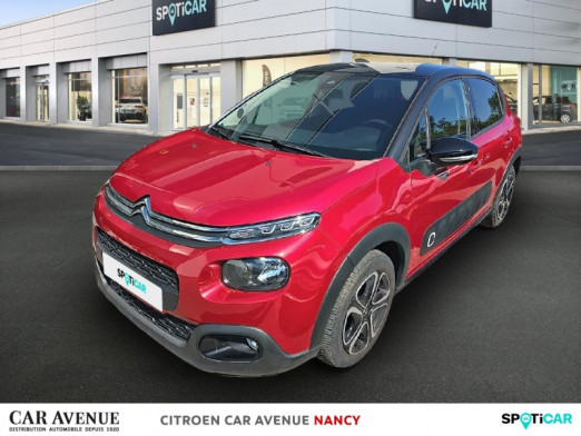 Occasion CITROEN C3 1.2 PureTech 83ch S&S Shine 2019 Rouge Elixir (S) - Noir Onyx 12 790 € à Nancy