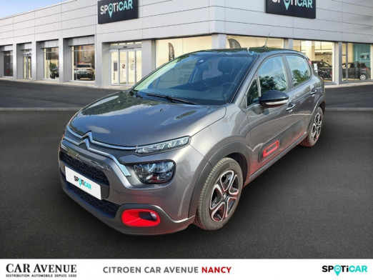 Occasion CITROEN C3 1.2 PureTech 83ch S&S Shine 2022 Gris Platinium (M) - Rouge Aden 14 900 € à Nancy