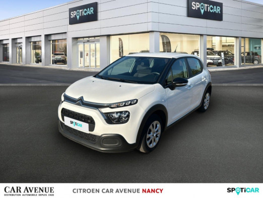 Occasion CITROEN C3 1.2 PureTech 83ch S&S Feel 122-123g 2022 Blanc Banquise (O) 12 100 € à Nancy