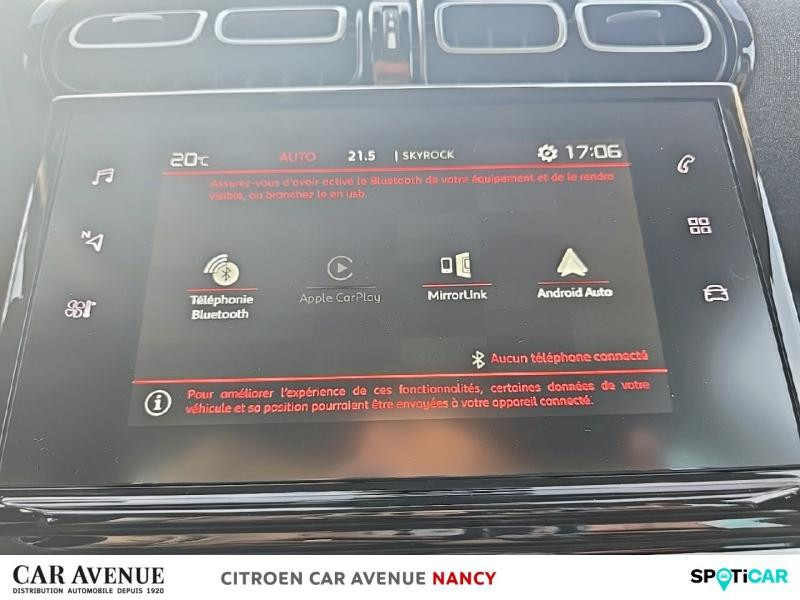 Occasion CITROEN C3 Aircross 1.2 PureTech 130ch S&S PLUS Automatique 2024 Noir Perla Nera (M) 19990 € à Nancy
