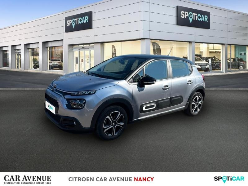 Occasion CITROEN C3 1.2 PureTech 83ch S&S Feel Pack 2022 Gris Acier (M) - Noir Onyx 11990 € à Nancy