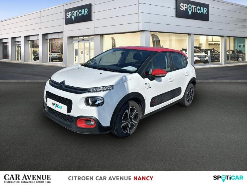 Occasion CITROEN C3 PureTech 82ch Graphic S&S E6.d 2019 Blanc Banquise - Rouge Aden 9590 € à Nancy