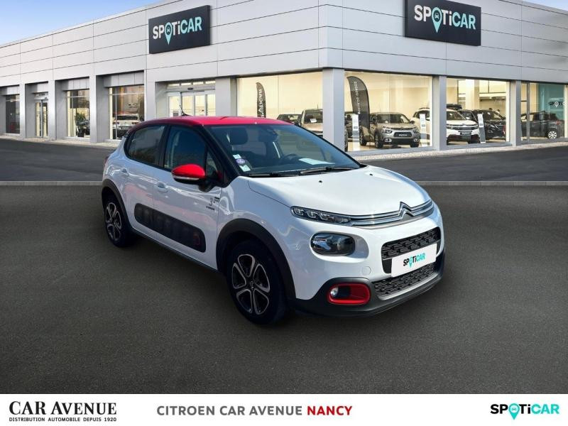 Occasion CITROEN C3 PureTech 82ch Graphic S&S E6.d 2019 Blanc Banquise - Rouge Aden 9590 € à Nancy