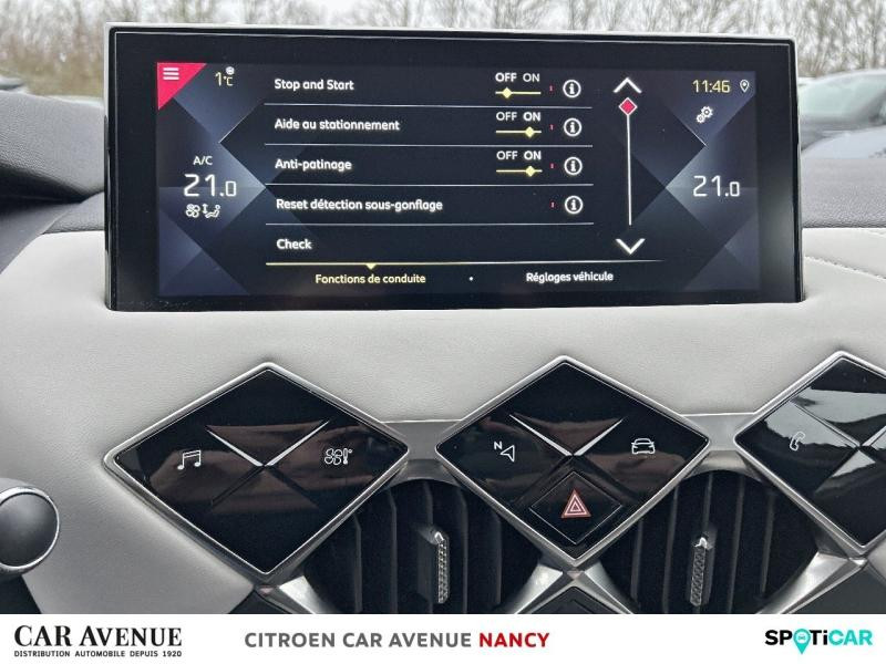 Occasion DS DS 3 Crossback PureTech 130ch Grand Chic Automatique 7cv 2021 Cristal Pearl (M) - Toit Noir Perla Nera 20490 € à Nancy