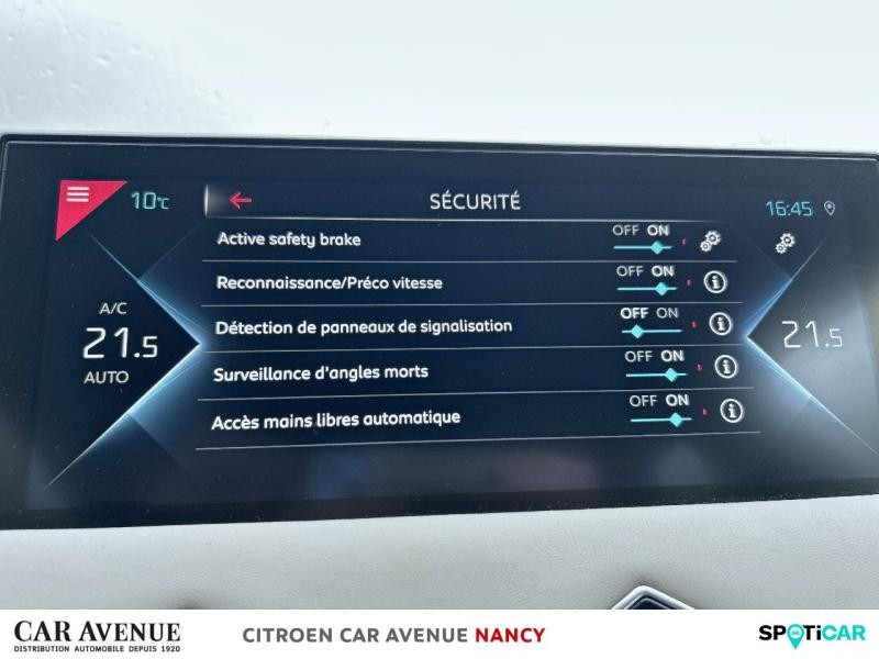 Occasion DS DS 3 Crossback E-Tense Grand Chic 4cv 2020 Cristal Pearl (M) - Toit Noir Perla Nera 18490 € à Nancy