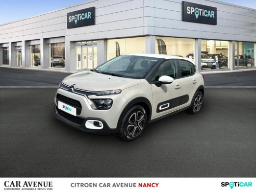 Occasion CITROEN C3 1.2 PureTech 83ch S&S Feel Pack 2022 Sable (N) - Blanc Opale 10 890 € à Nancy