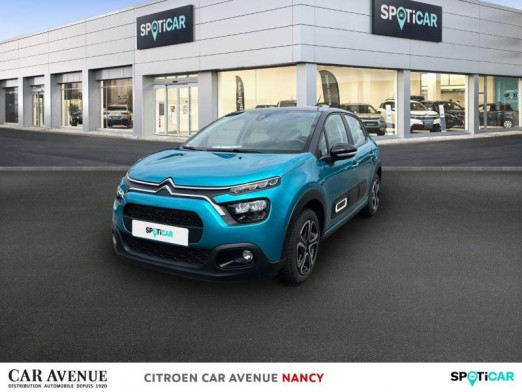 Occasion CITROEN C3 1.2 PureTech 83ch S&S Feel Pack 2021 Spring Blue (M) - Noir Onyx 9 990 € à Nancy