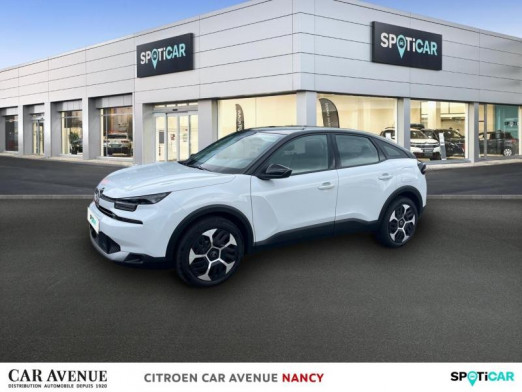 Occasion CITROEN C4 1.2 Hybride 136ch S&S PLUS Automatique 2025 Blanc Okénite (M) - Toit Noir Perla 28 290 € à Nancy