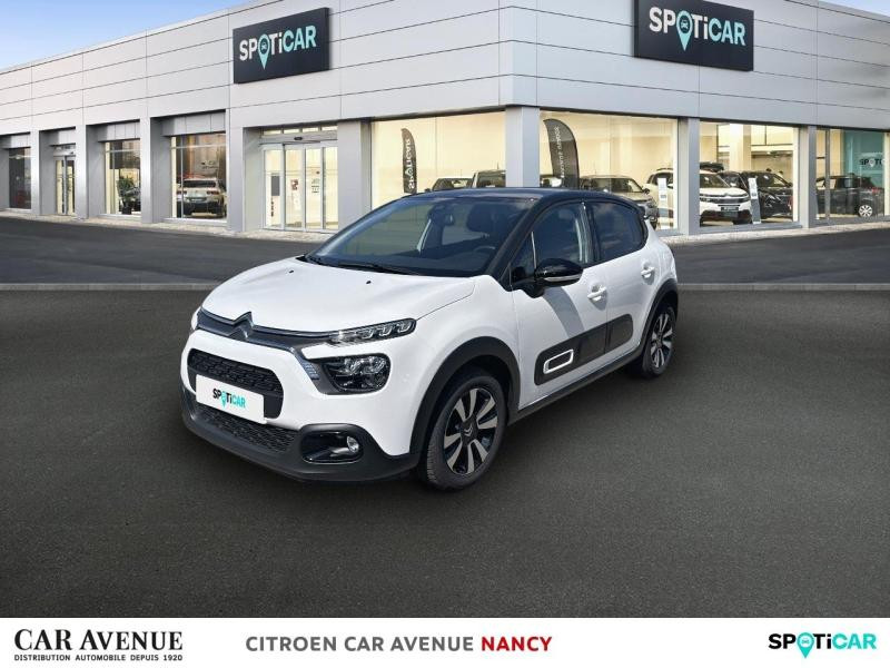 Occasion CITROEN C3 1.2 PureTech 83ch S&S Shine 2021 Blanc Banquise (O) - Rouge Aden 10390 € à Nancy