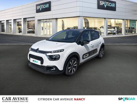 Occasion CITROEN C3 1.2 PureTech 83ch S&S Shine 2021 Blanc Banquise (O) - Rouge Aden 10 390 € à Nancy