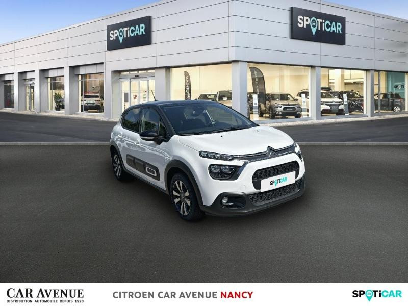 Occasion CITROEN C3 1.2 PureTech 83ch S&S Shine 2021 Blanc Banquise (O) - Rouge Aden 10390 € à Nancy