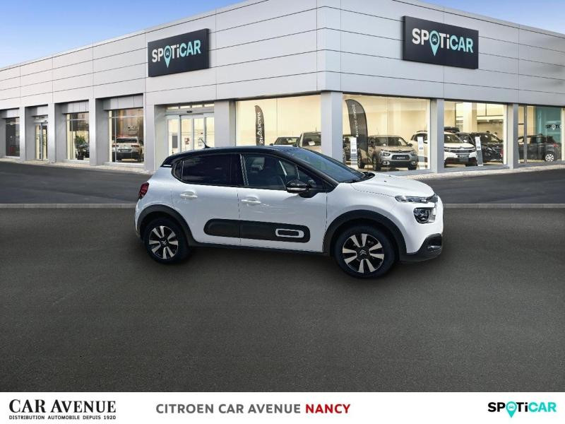 Occasion CITROEN C3 1.2 PureTech 83ch S&S Shine 2021 Blanc Banquise (O) - Rouge Aden 10390 € à Nancy