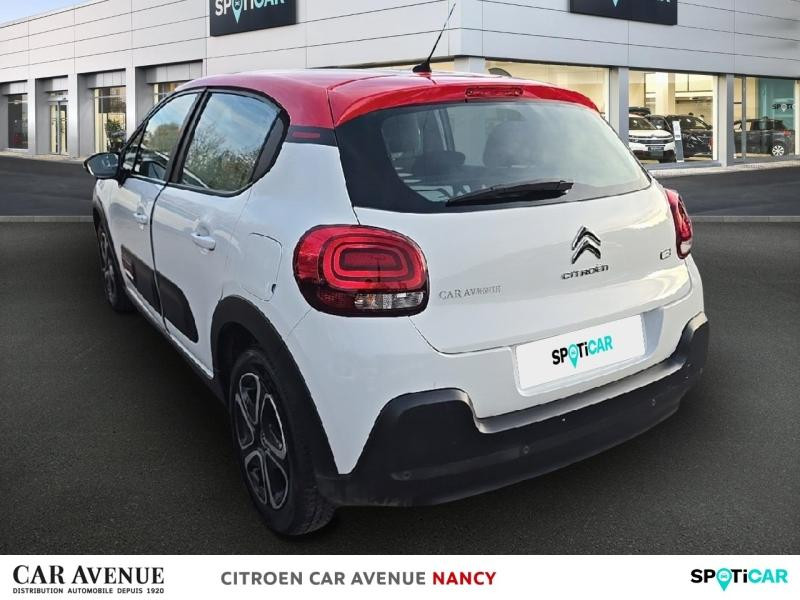 Occasion CITROEN C3 1.2 PureTech 110ch S&S Feel Pack 124g 2021 Blanc Banquise (O) - Rouge Aden 11490 € à Nancy