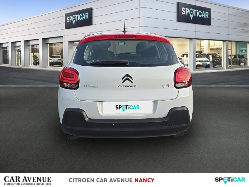 Occasion CITROEN C3 1.2 PureTech 110ch S&S Feel Pack 124g 2021 Blanc Banquise (O) - Rouge Aden 11490 € à Nancy