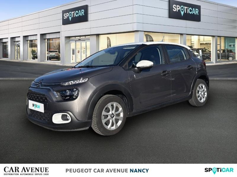 Occasion CITROEN C3 1.2 PureTech 83ch S&S YOU! 2022 Gris Platinium (M) - Blanc Opale 11690 € à Nancy