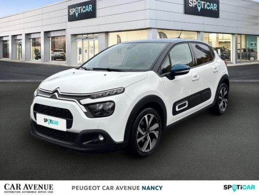 Occasion CITROEN C3 1.2 PureTech 83ch S&S Shine Pack 123g 2021 Blanc Banquise (O) - Bleu Emeraude 12 590 € à Nancy