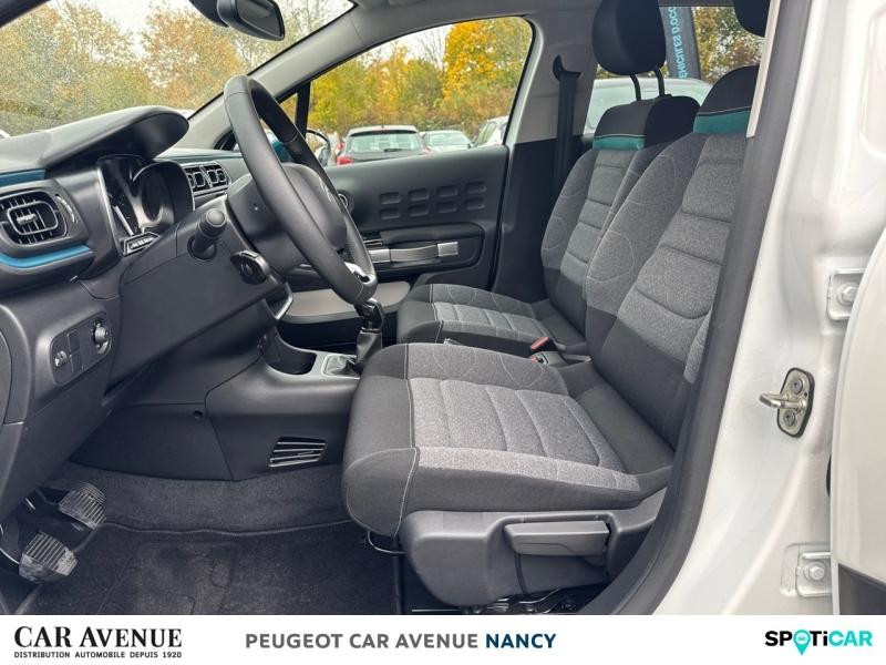 Occasion CITROEN C3 1.2 PureTech 83ch S&S Shine Pack 123g 2021 Blanc Banquise (O) - Bleu Emeraude 12590 € à Nancy