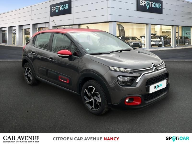 Occasion CITROEN C3 1.2 PureTech 110ch S&S Shine 124g 2021 Gris Platinium (M) - Rouge Aden 12990 € à Nancy
