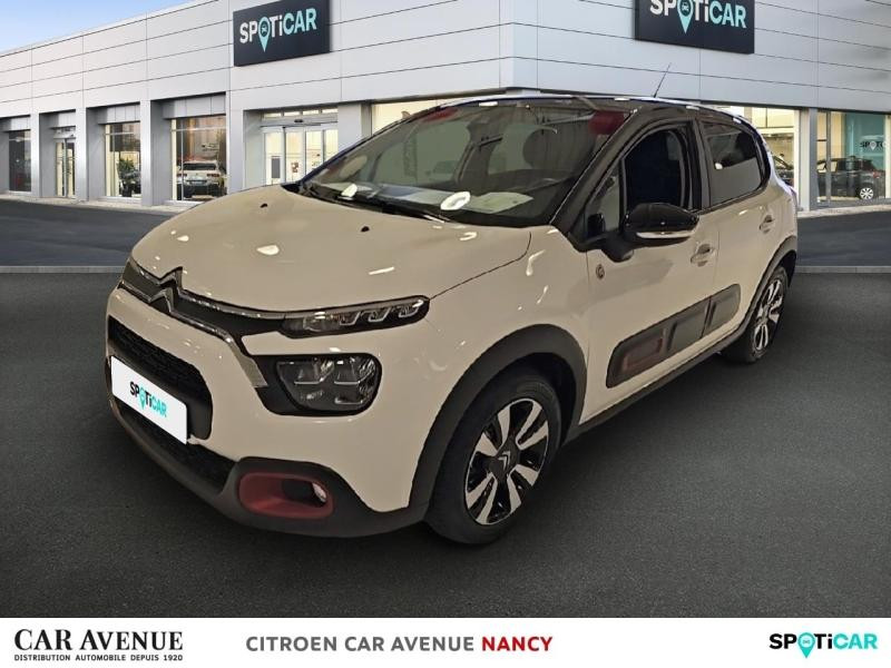 Occasion CITROEN C3 1.2 PureTech 83ch S&S C-Series 123g 2021 Blanc Banquise (O) - Noir Onyx 10490 € à Nancy