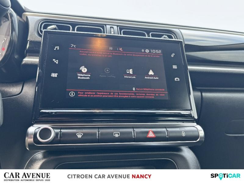 Occasion CITROEN C3 1.2 PureTech 83ch S&S Feel Pack 2021 Noir Perla Nera (N) - Rouge Aden 12290 € à Nancy