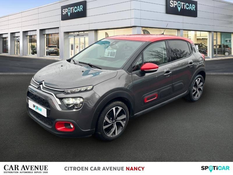 Occasion CITROEN C3 1.2 PureTech 110ch S&S Shine Pack  EAT6 2021 Gris Platinium (M) - Rouge Aden 14990 € à Nancy